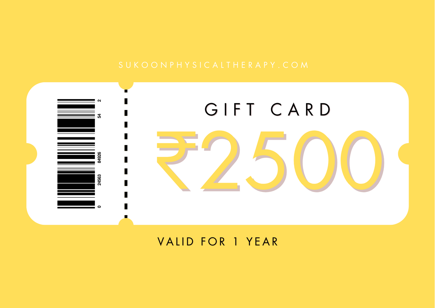 The Sukoon Physical Therapy Giftcard