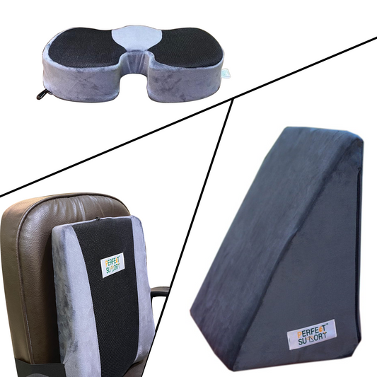 Wedge Pillow + Coccyx Cushion + Back Rest