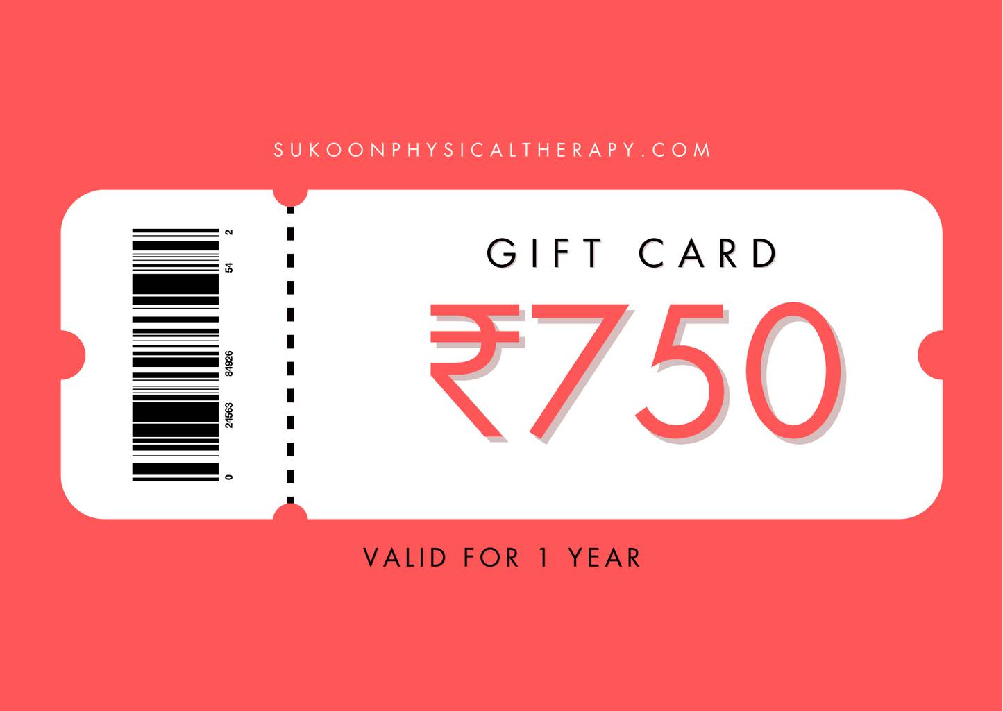 The Sukoon Physical Therapy Giftcard